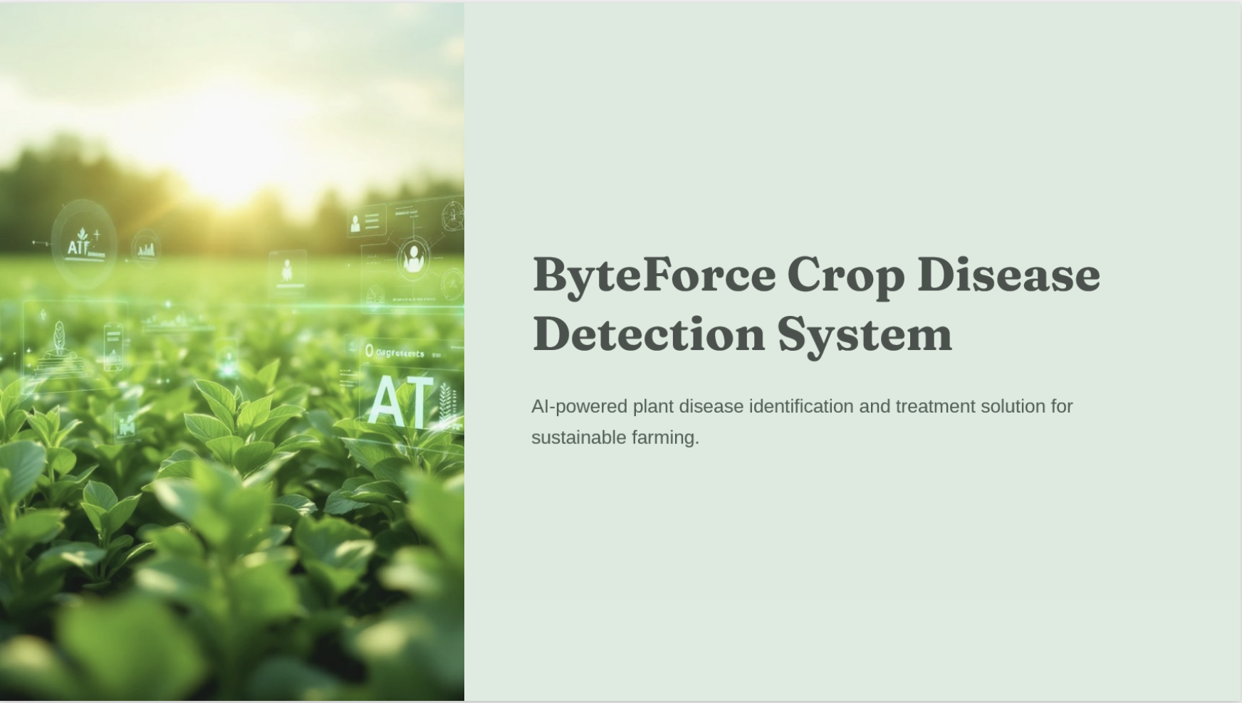 ByteForce Crop Disease Detection System